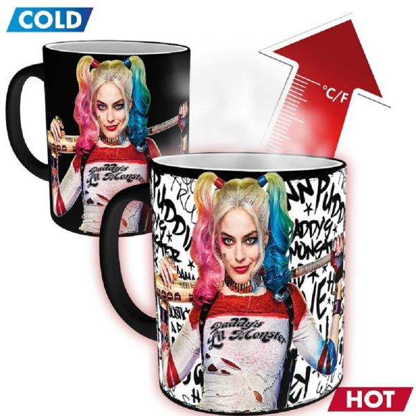 Harley Quinn Daddys Lil Monster Thermoeffekt Tasse Geschenkbox