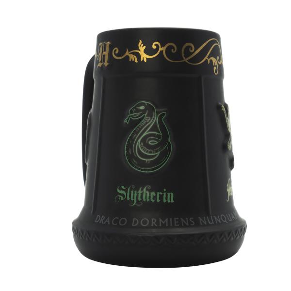Harry Potter 3D Krug Bierkrug Hogwarts Schulwappen Gryffindor Slytherin Hufflepuff Ravenclaw 450 ml 1