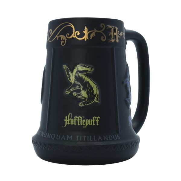 Harry Potter 3D Krug Bierkrug Hogwarts Schulwappen Gryffindor Slytherin Hufflepuff Ravenclaw 450 ml 2