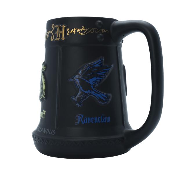 Harry Potter 3D Krug Bierkrug Hogwarts Schulwappen Gryffindor Slytherin Hufflepuff Ravenclaw 450 ml 3