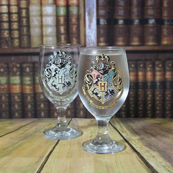 Harry Potter Glas Hogwarts XXL Trinkglas 400 ml Kelch mit Kälteeffekt Geschenkbox Paladone