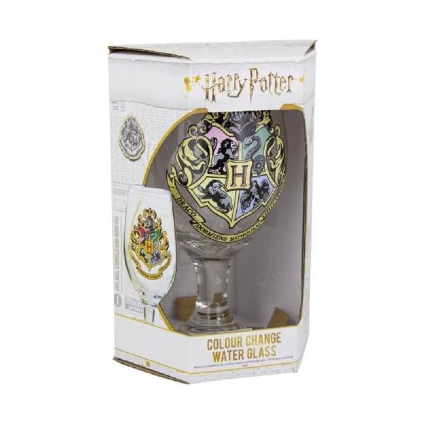 Harry Potter Glas Hogwarts XXL Trinkglas 400 ml Kelch mit Kälteeffekt Geschenkbox Paladone 1