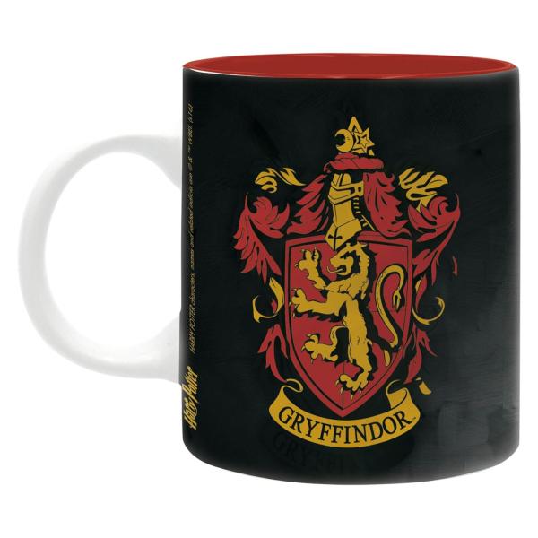 Harry Potter Keramik Tasse Harry Hermine Ron Gryffindor Wappen Logo Geschenkbox 320ml 1