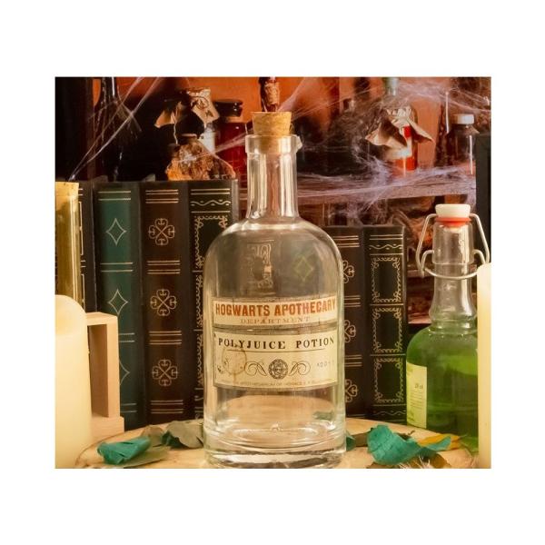 Harry Potter Glas Flasche + Gläser 2er Set Polyjuice Potion Nr. 7
