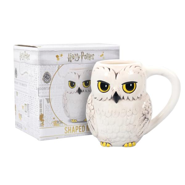 Harry Potter Tasse Eule Hedwig 3D Kaffeebecher 425ml Logo Geschenkbox 2