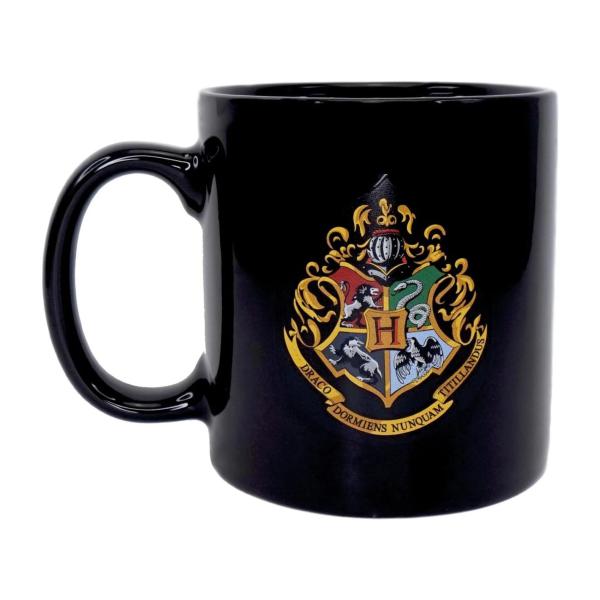 Harry Potter Tasse Slytherin Uniform Thermoeffekt Kaffeetasse Hogwarts Logo Crest Mug Keramik Geschenkbox 4
