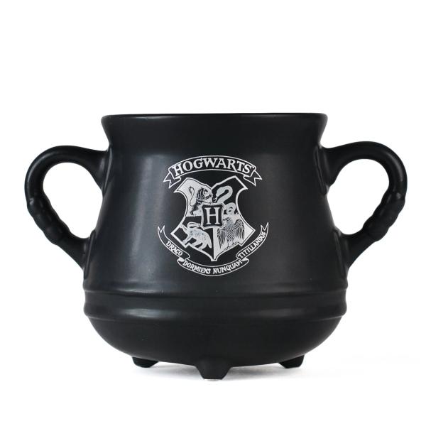 Harry Potter Tasse Hogwarts  Kesseltasse XXL Kaffeebecher  Kesselbecher Logo Schwarz 650ml Geschenkbox