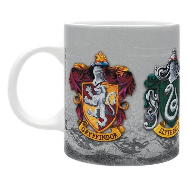 Harry Potter Tasse Hogwarts Wappen Gryffindor  Hufflepuff Slytherin Ravenclaw Geschenkbox