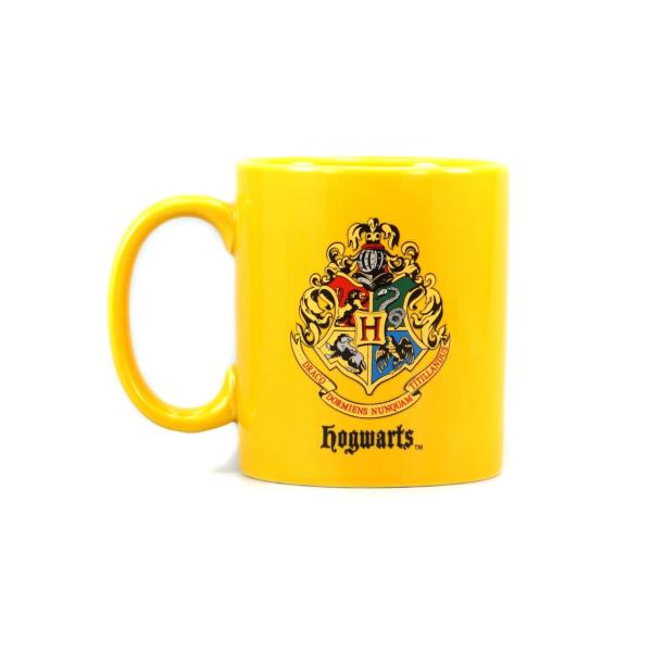 Harry Potter Tasse  Hufflepuff Logo Hogwarts Crest Mug  Kaffeetasse Gelb Keramik Geschenkbox 1