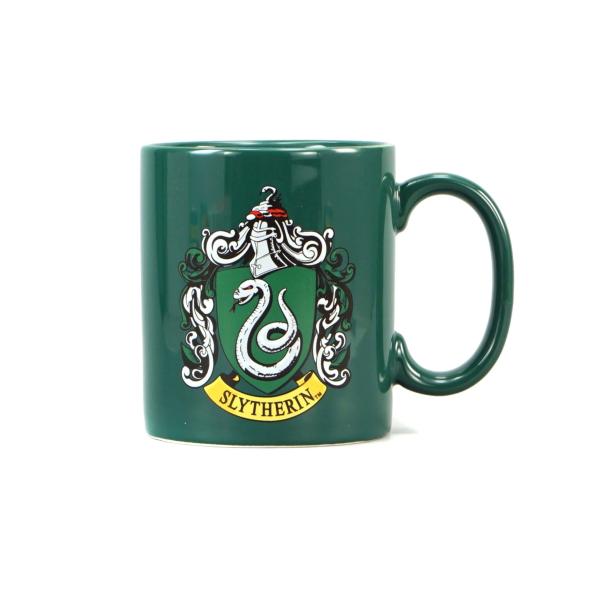 Harry Potter Tasse Slitherin Logo Hogwarts Crest Mug  Kaffeetasse Grün Keramik Geschenkbox