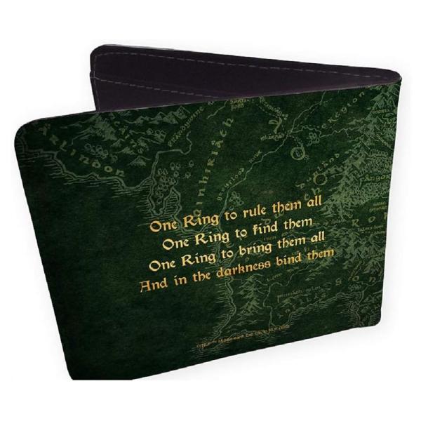 Herr der Ringe Geldbörse Mittelerde Middle Earth Logo Grün 1