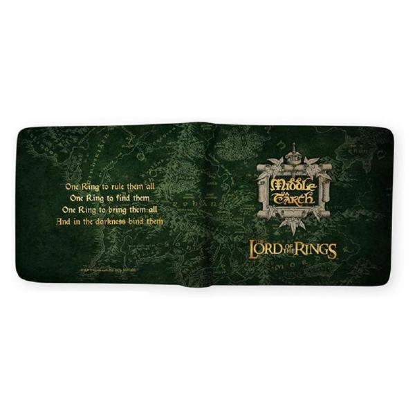 Herr der Ringe Geldbörse Mittelerde Middle Earth Logo Grün 2