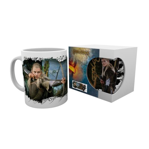 Herr der Ringe Tasse Legolas Kaffeetasse Logo Elben Mug Keramik Geschenkbox