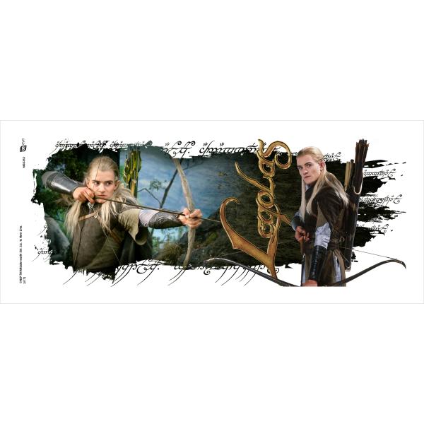 Herr der Ringe Tasse Legolas Kaffeetasse Logo Elben Mug Keramik Geschenkbox 2