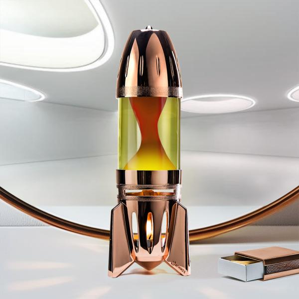 Mathmos POD+ Lavalampe Kupfer Gelb Orange