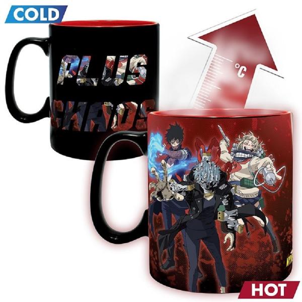 My Hero Academia Tasse Helden Vs Schurken Thermoeffekt Kaffeebecher Deku 460ml Keramik Geschenkbox 1