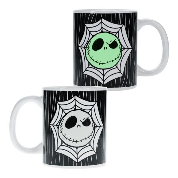 Nightmare before Christmas Tasse Jack Skellington Glow in the Dark Kaffeebecher Geschenkbox