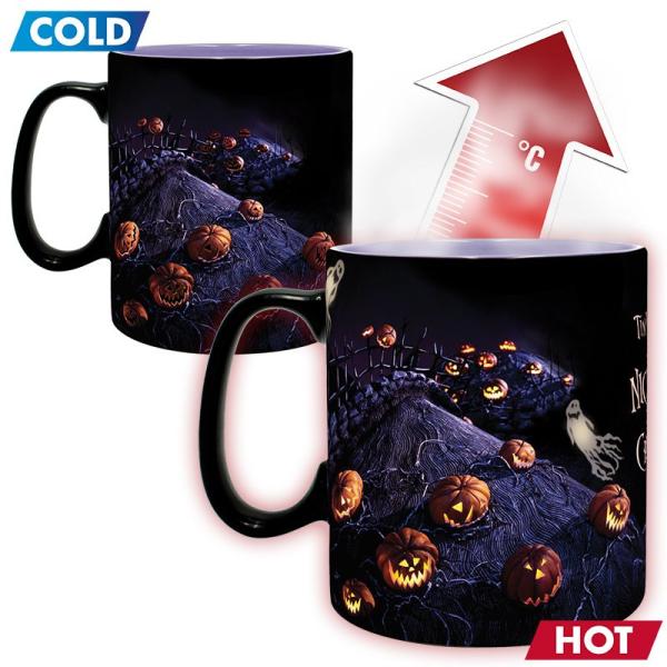 Nightmare before Christmas Tasse Jack Skellington XXL Thermoeffekt Kaffeebecher Geschenkbox 1