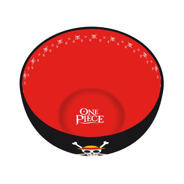 One Piece Müslischale Luffy Ruffy Logo Keramik XXL Müslischüssel Skull Schwarz 600ml ABYBOL022 2