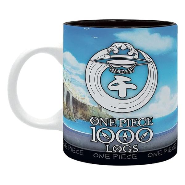 One Piece Tasse 1000 Logs  Kaffeebecher Luffy Ruffy Strohhut Bande Logo Mug Geschenkbox 1