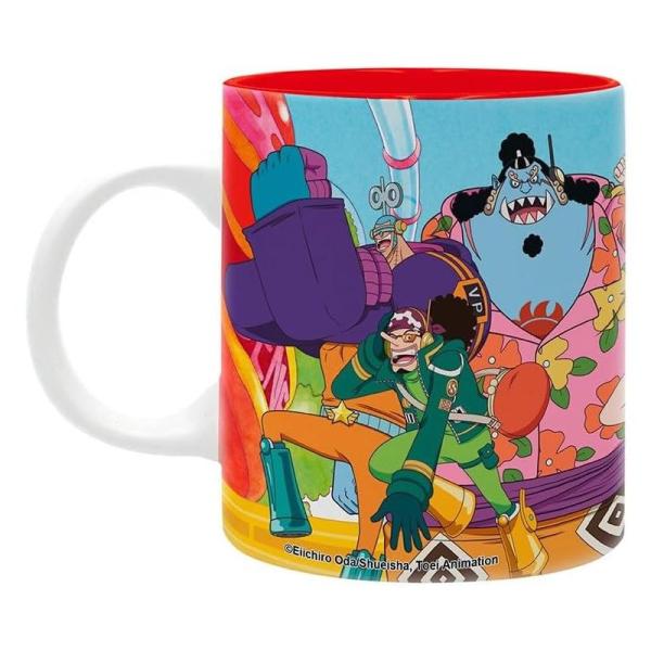 One Piece Tasse Luffy Ruffy Kaffeebecher Strohhut Bande Logo Mug Keramik Geschenkbox 1