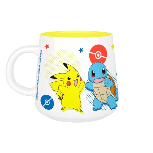 Pokemon Pikachu Schiggy Bisasam Müslischüssel + Tasse Logo Glumanda  Müslischale Kaffeebecher Geschenkbox Nintendo 3