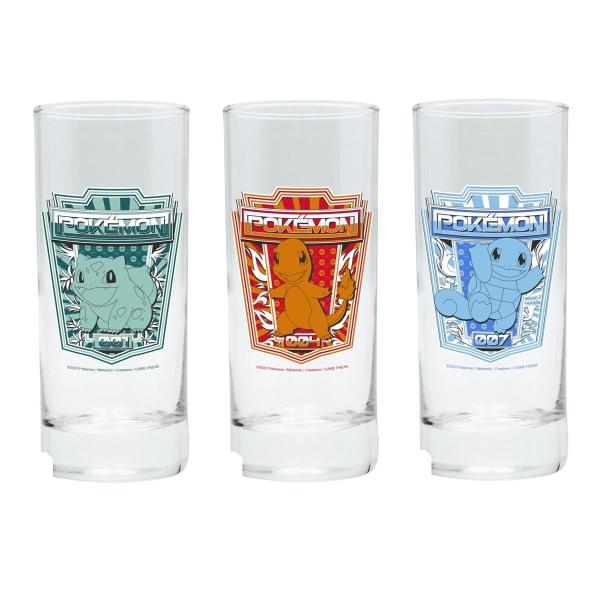 Pokemon Schiggy Glumanda Bisasam Gläser 3er Set