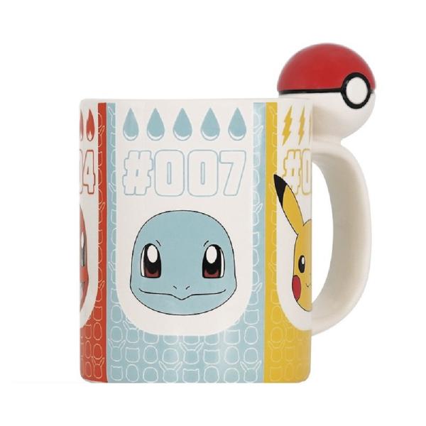 Pokemon Schiggy Tasse Glumanda Pikachu 3D Kaffeebecher Bisasam Mug Keramik  460ml Geschenkbox