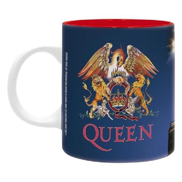 Queen Tasse Freddie Mercury Kaffeebecher Flash Logo Band Mug Geschenkbox 1