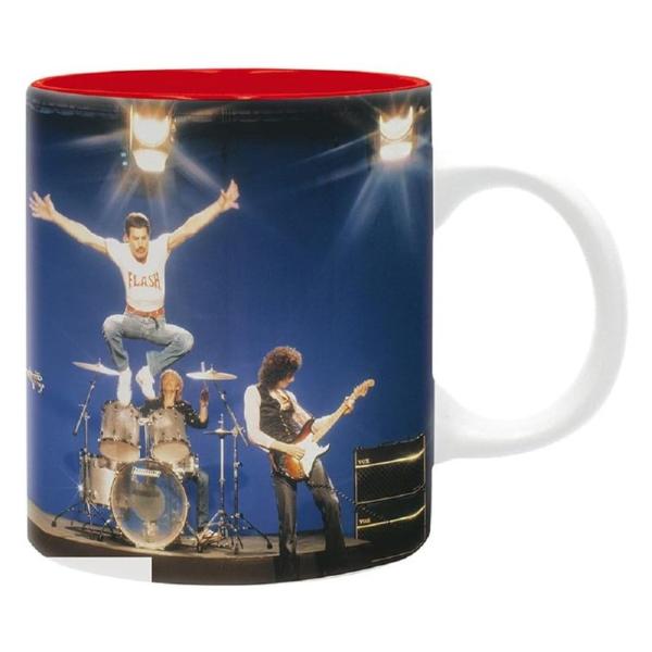 Queen Tasse Freddie Mercury Kaffeebecher Flash Logo Band Mug Geschenkbox