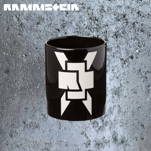 Rammstein Weisses Kreuz Gravur 3D Tasse
