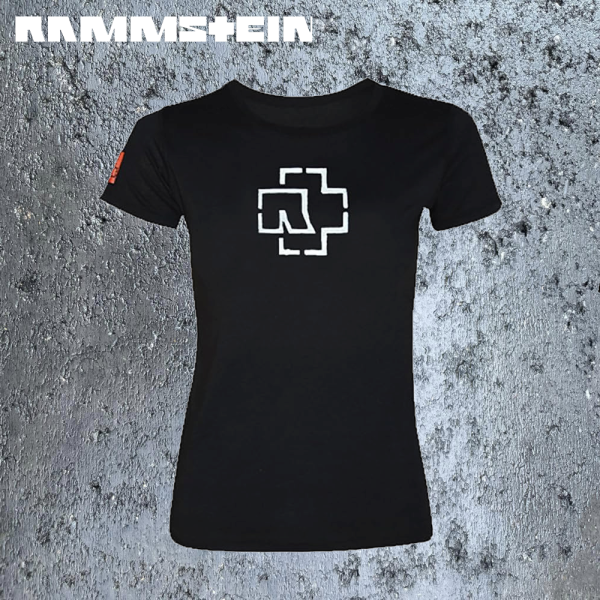 Rammstein Logo Damen T-Shirt Glow in the Dark