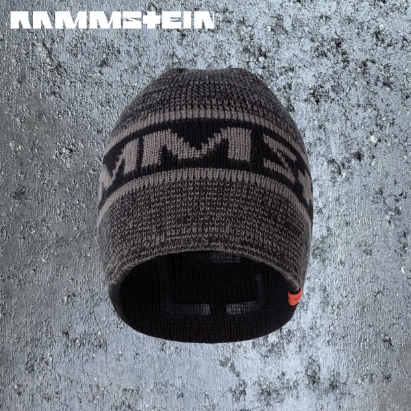 Rammstein Logo Wende-Mütze Schwarz/Grau