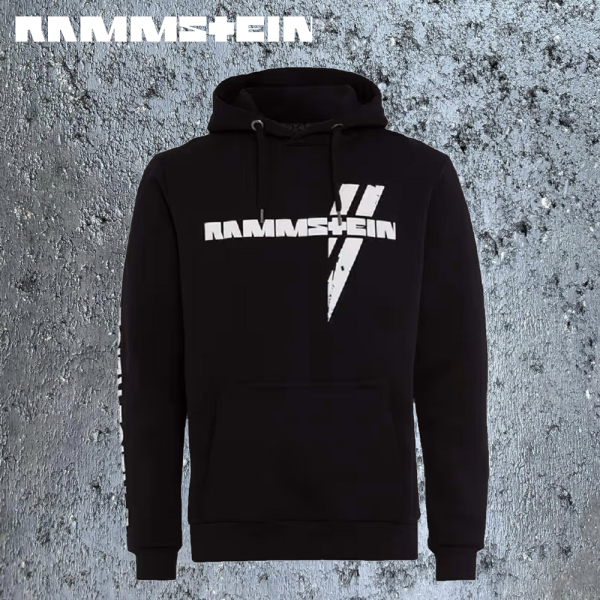Rammstein Weisse Balken Herren Kapuzenpullover Hoodie