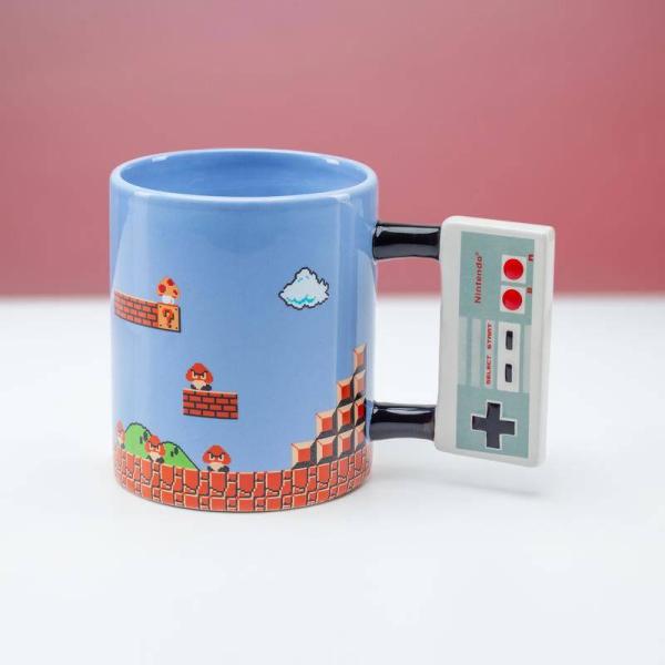 Super Mario 3D Tasse Nintendo Controller Griff Kaffeebecher Mario Retro Level Paladone PP5098NN