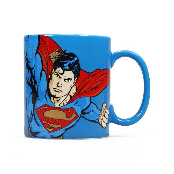 Superman Tasse Man of Steel Superhelden Kaffeebecher DC Comics Blau