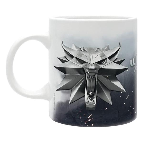 The Witcher Wild Hunt Tasse Geralt von Riva  Kaffeebecher Wild Hunt Logo Mug Geschenkbox 1