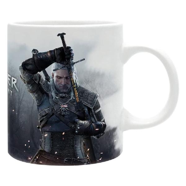 The Witcher Wild Hunt Tasse Geralt von Riva  Kaffeebecher Wild Hunt Logo Mug Geschenkbox