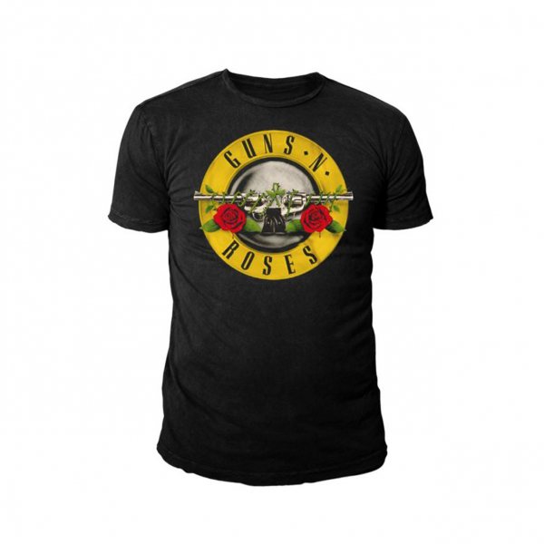 Guns N Roses Drum Logo Herren T-Shirt Schwarz