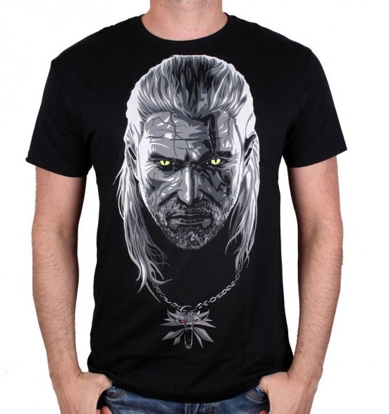 The Witcher 3 - Geralt Herren T-Shirt Schwarz