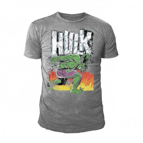 Marvel Hulk The Incredible Herren T-Shirt Grau