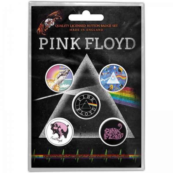Pink Floyd Album Cover Button Set