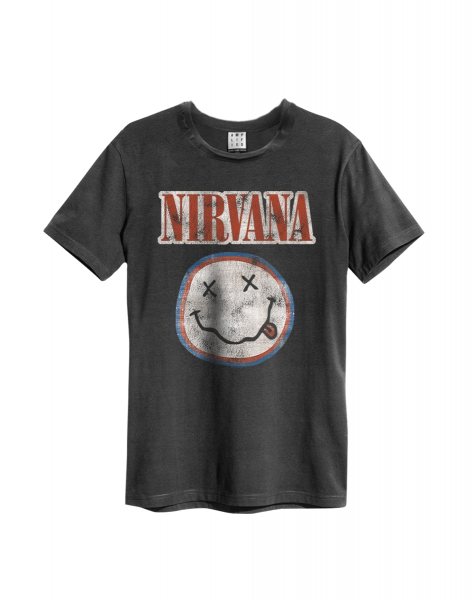 Amplified Nirvana Smiley Logo T-Shirt