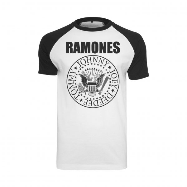 Merchcode Ramones Logo Damen T-Shirt lizenziert schwarz S - XL