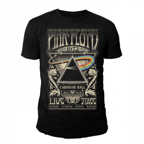 Pink Floyd Carnegie Hall Tour 77 T-Shirt Herren Schwarz