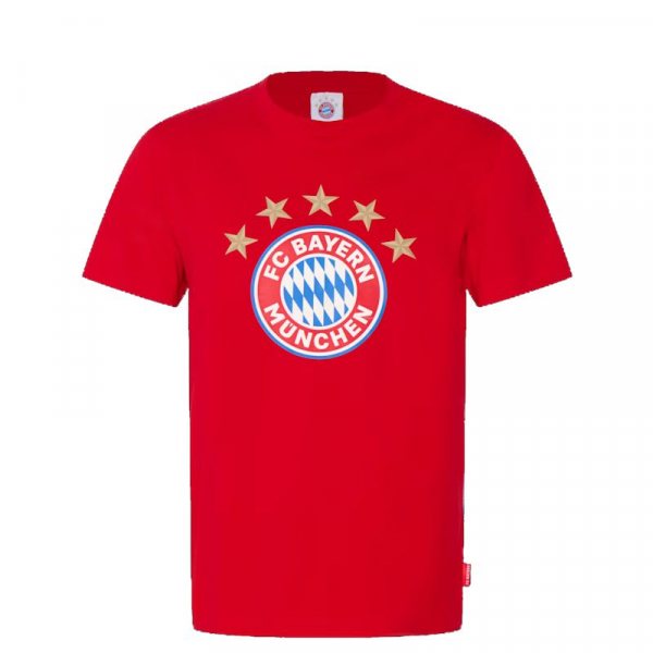 FC Bayern München Herren Logo T-Shirt Rot