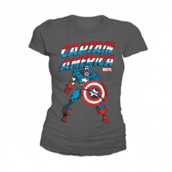 Marvel Comics Captain America - Fight and Run Damen T-Shirt