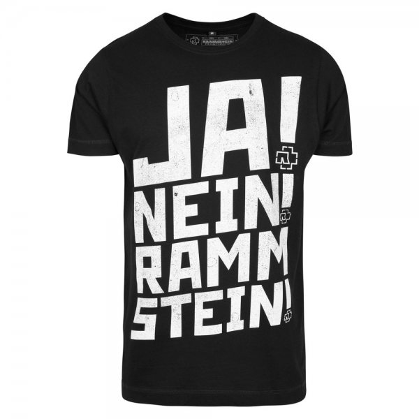 Rammstein Ja Nein Herren T-Shirt Schwarz