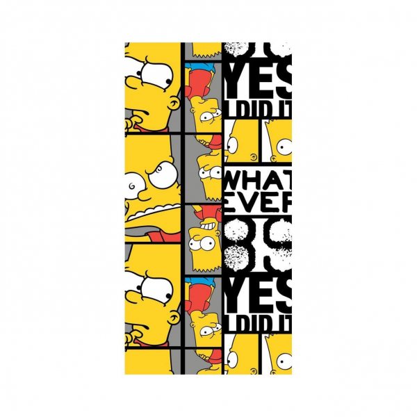 Bart Simpsons Strandtuch Badetuch Multicolor