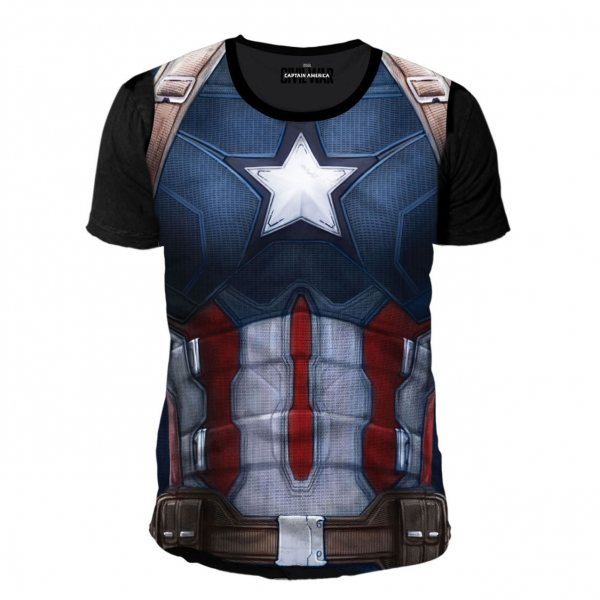 Marvel Comics Captain Amercia Dark Suit Herren T-Shirt